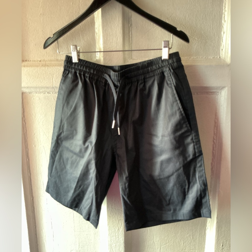 Sandro Charcoal Elastic Waist Shorts